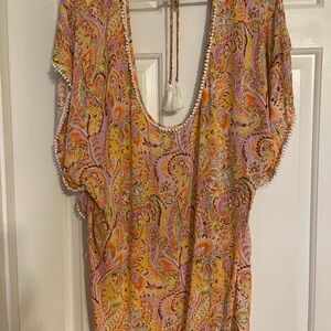 Victoria's Secret Orange Pink Backless Blouse